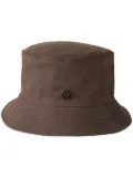 Maison Michel Jason appliqué-logo bucket hat - Brown