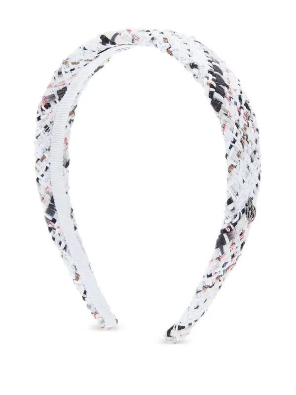 TWEED HAIR BAND THIN PALE ROSE TWEED HAIR BAND THIN PALE ROSE