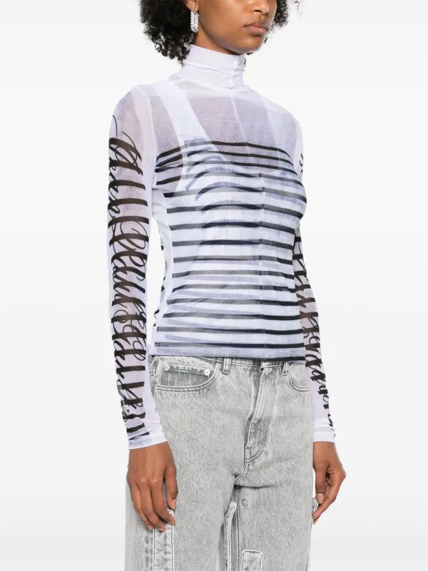 Jean Paul Gaultier ストライプ Tシャツ | ホワイト | FARFETCH JP