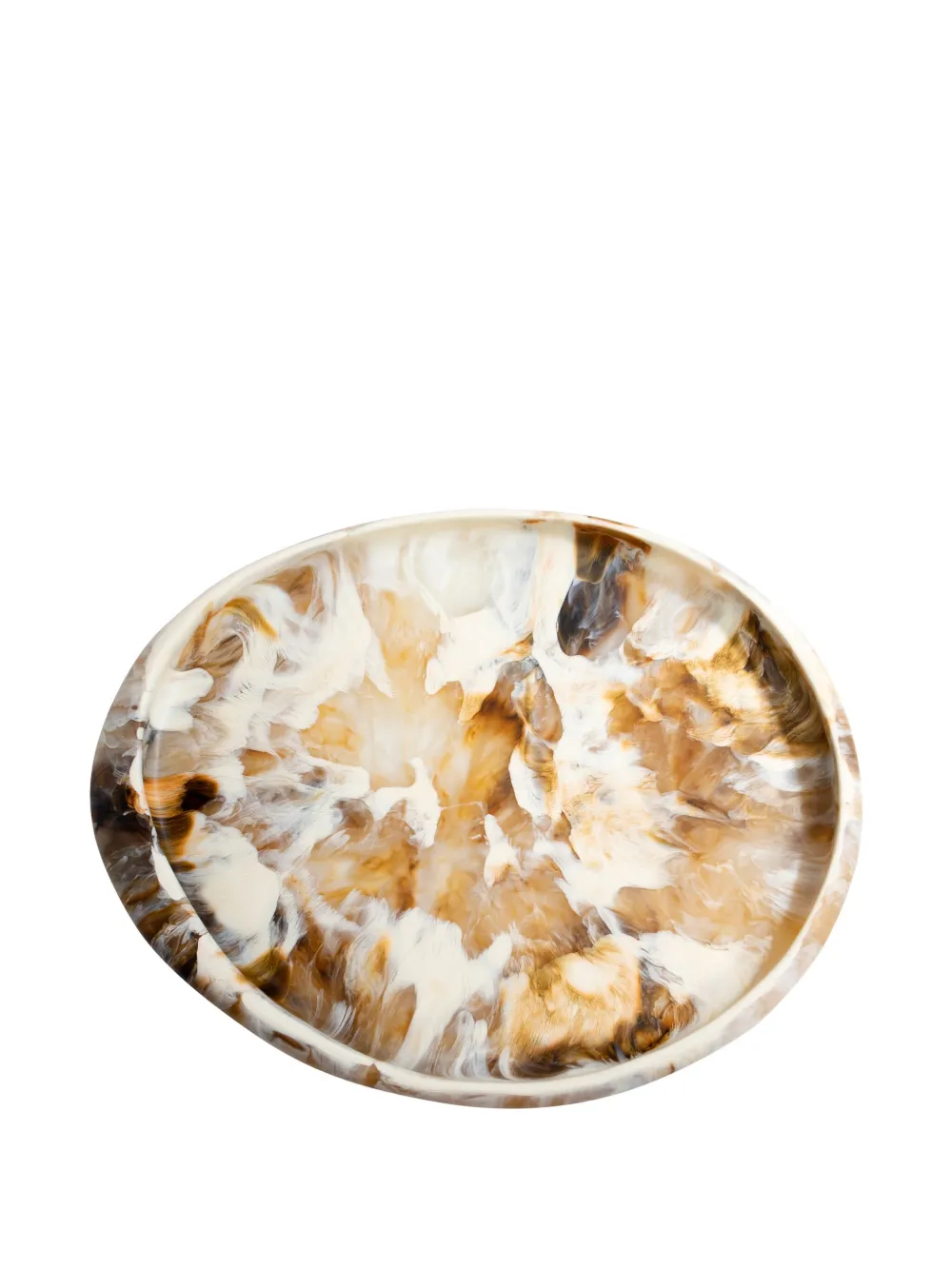 Dinosaur Designs Abstract-print Resin Tray In Neutrals