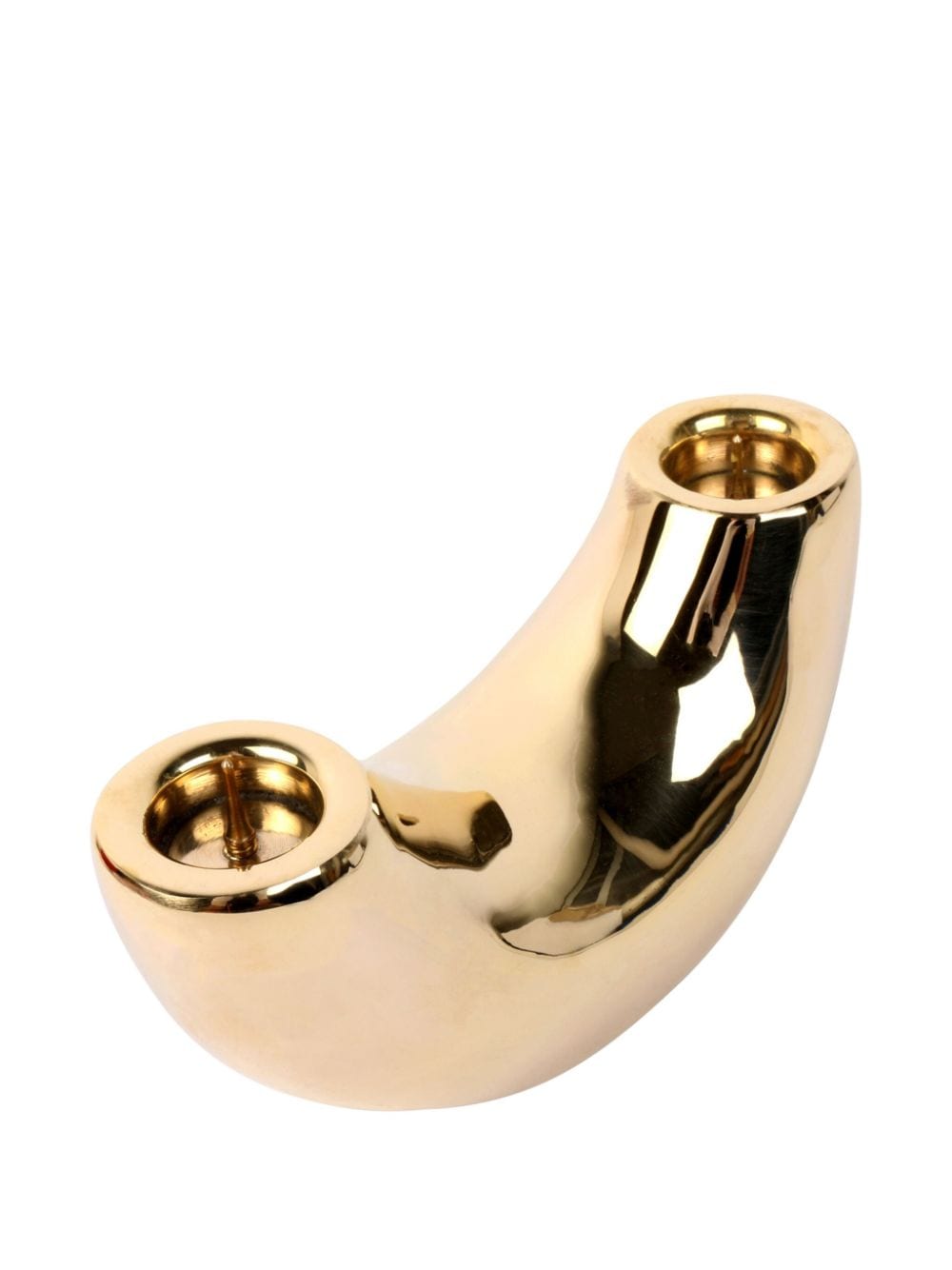 Dinosaur Designs Horn messing kandelaar - Goud