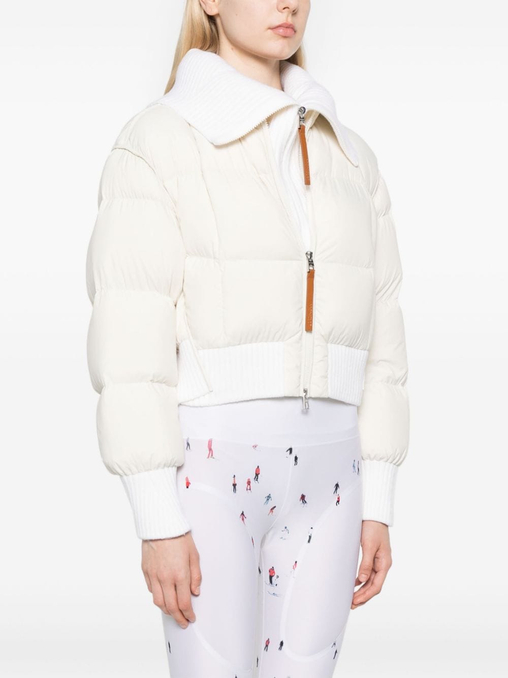 Shop Moncler Jadeite Puffer Jacket In Neutrals