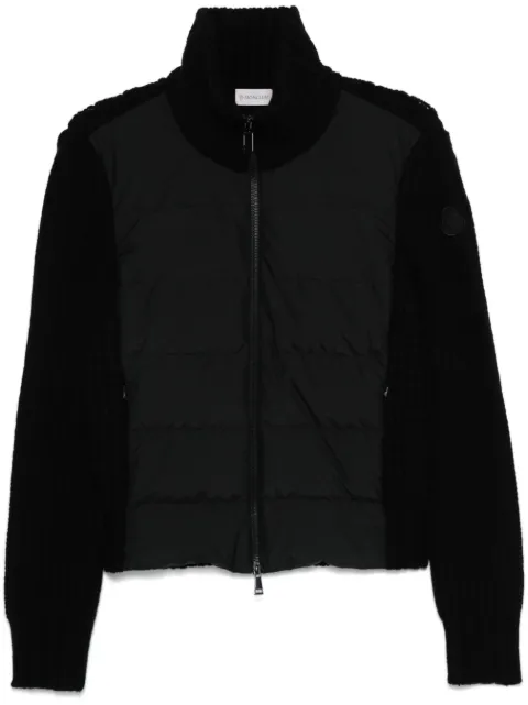 Moncler padded-panel cardigan