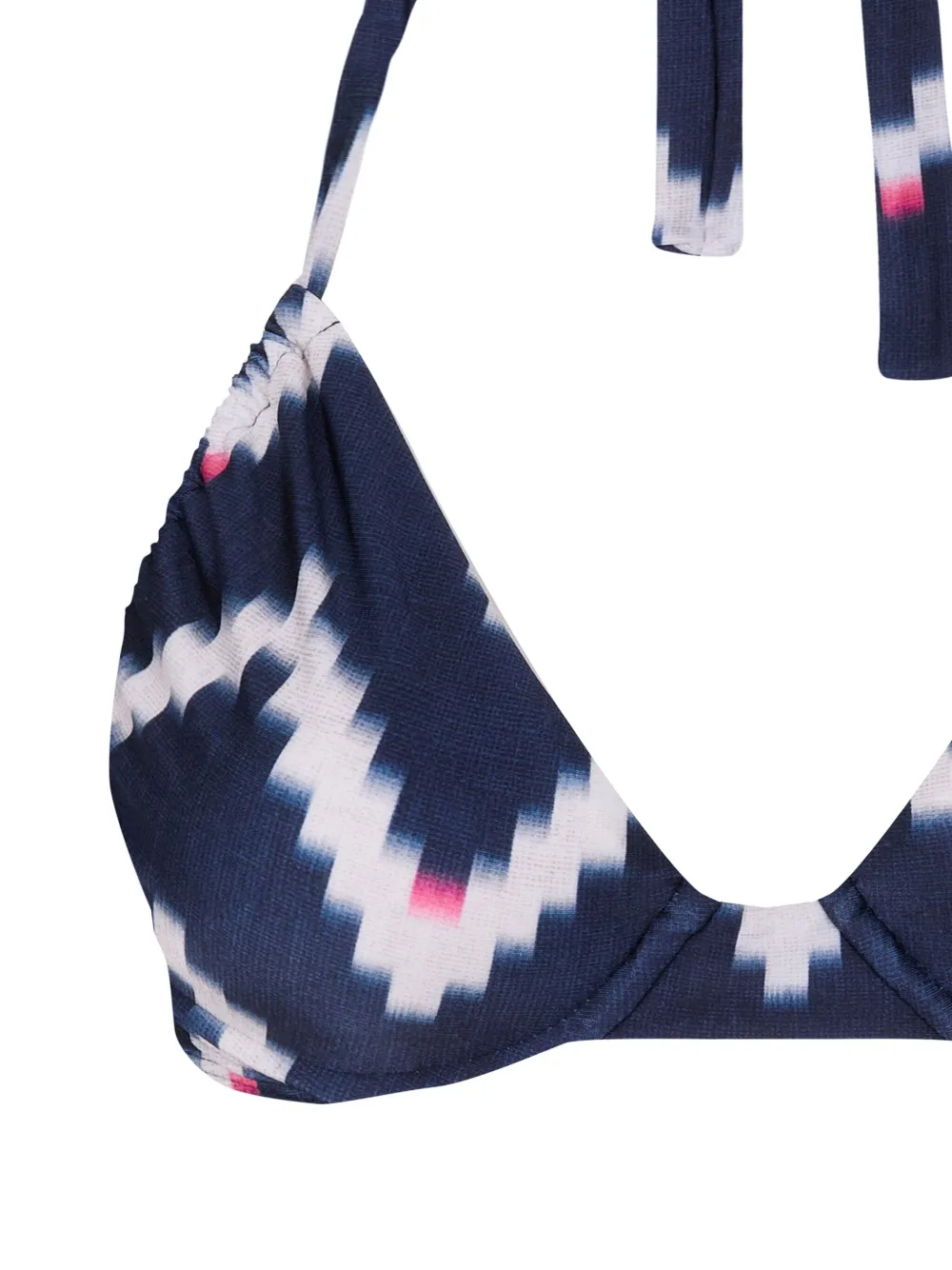 Lenny Niemeyer Bikinitop chevron-prints - Blauw