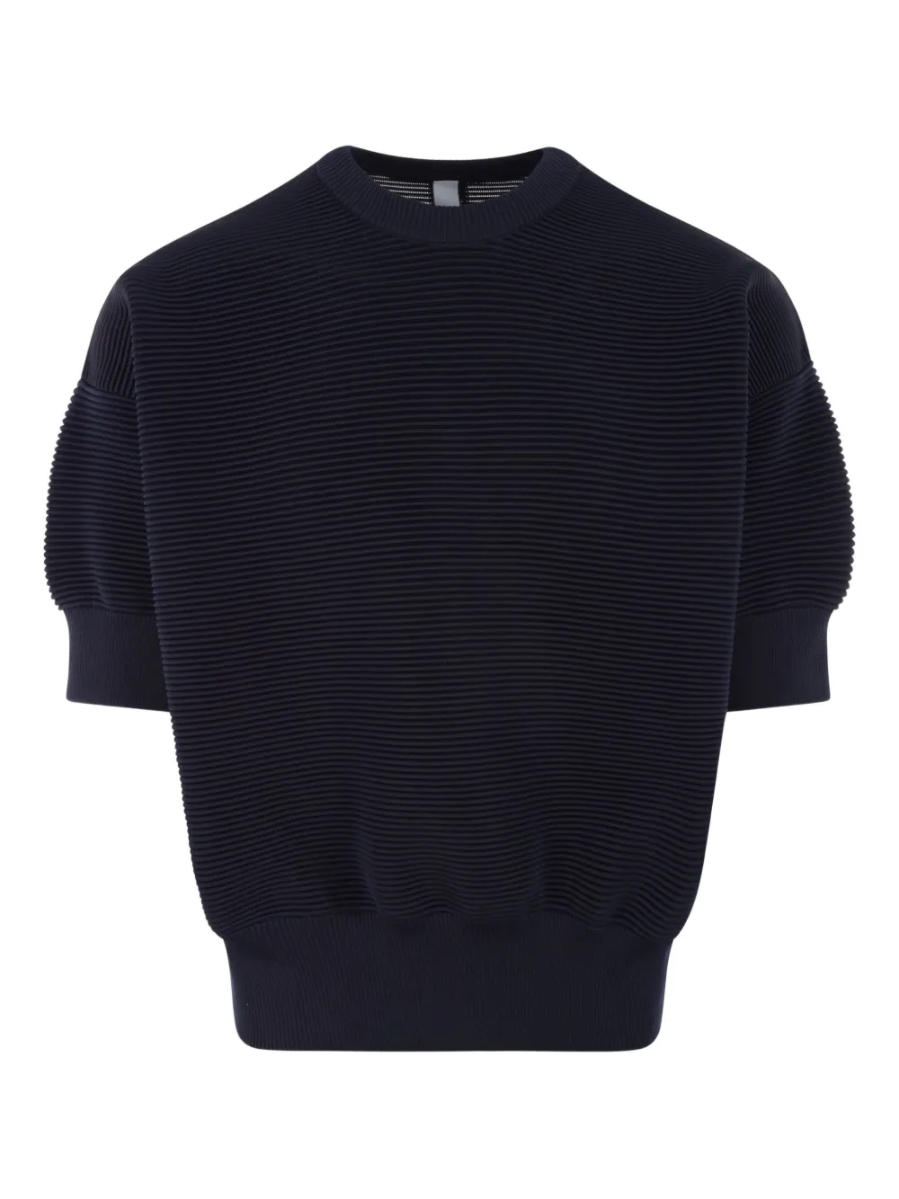 CFCL fine-ribbed crew-neck T-shirt | Blue | Image 1