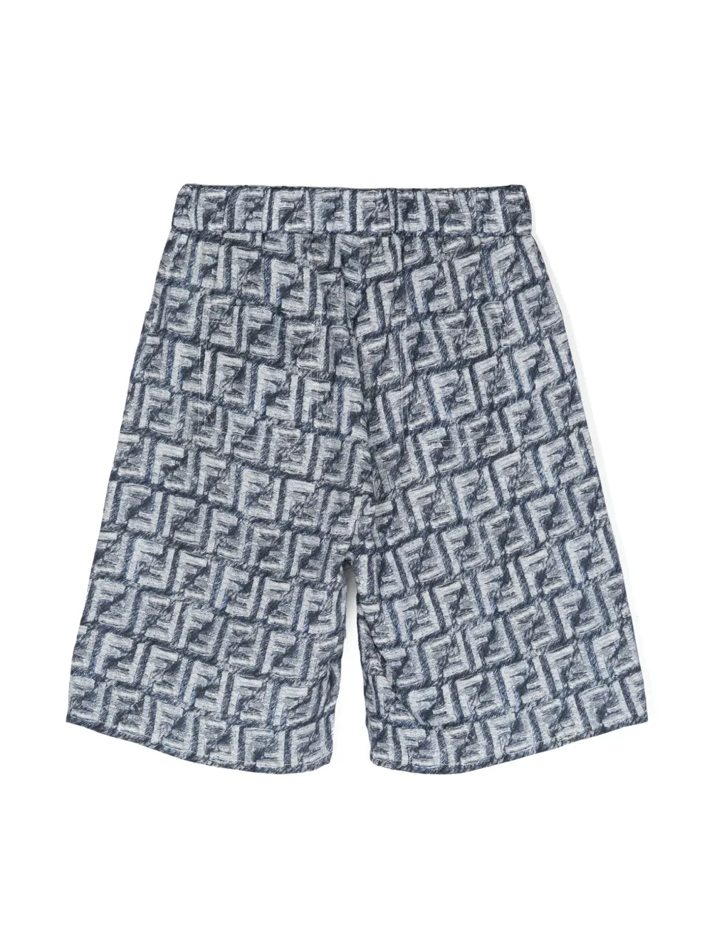 Fendi Kids Shorts met FF-logoprint Blauw