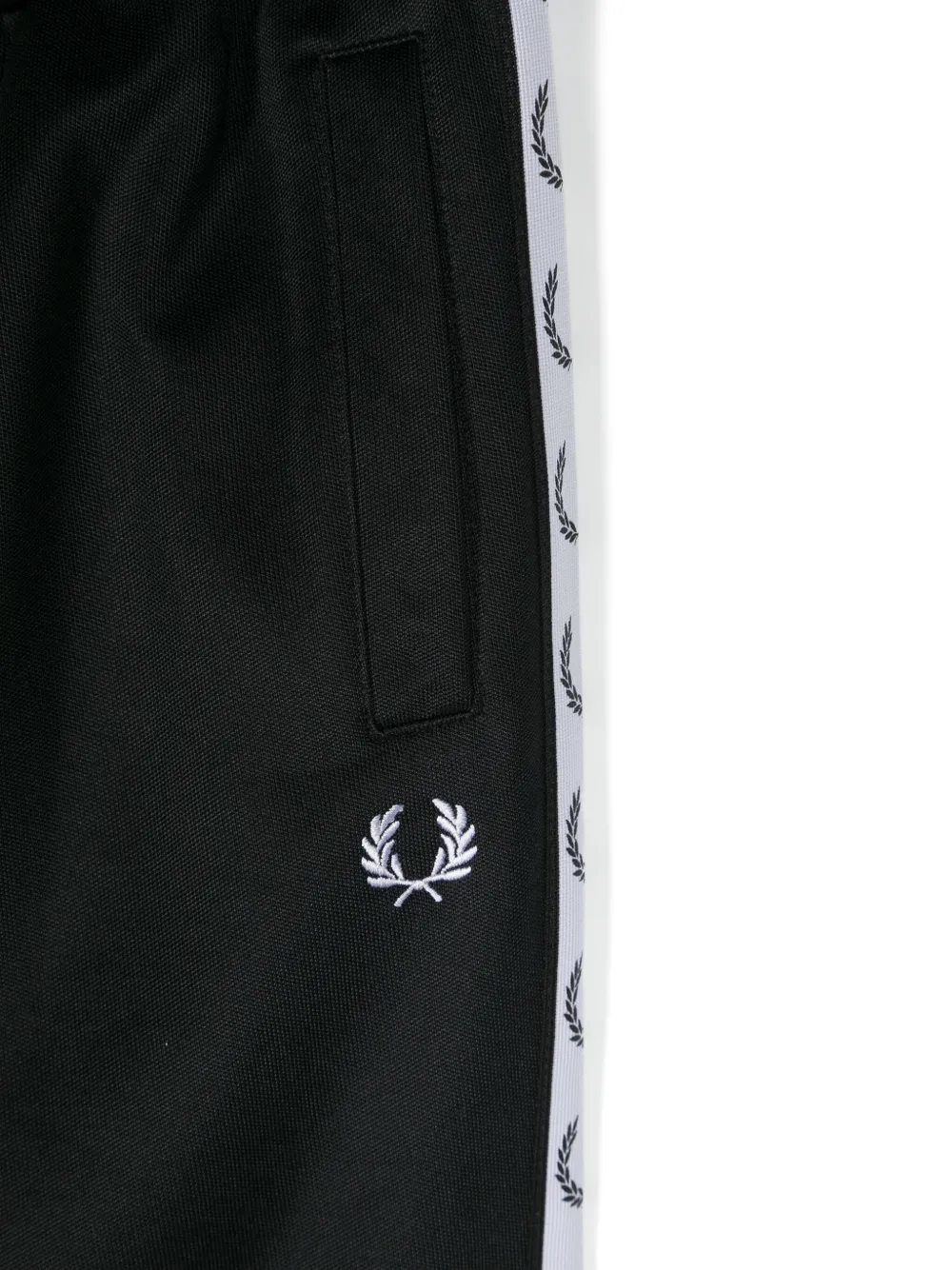 Fred Perry Kids Trainingsbroek met logoband Zwart
