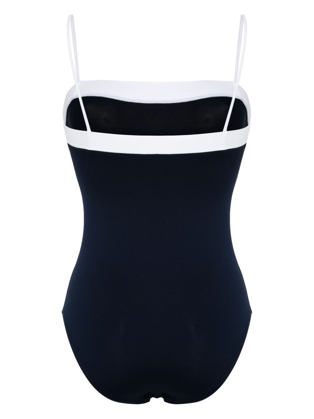 logo lettering colourblock swimsuit