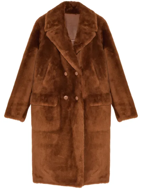 Yves Salomon double-breasted merino coat