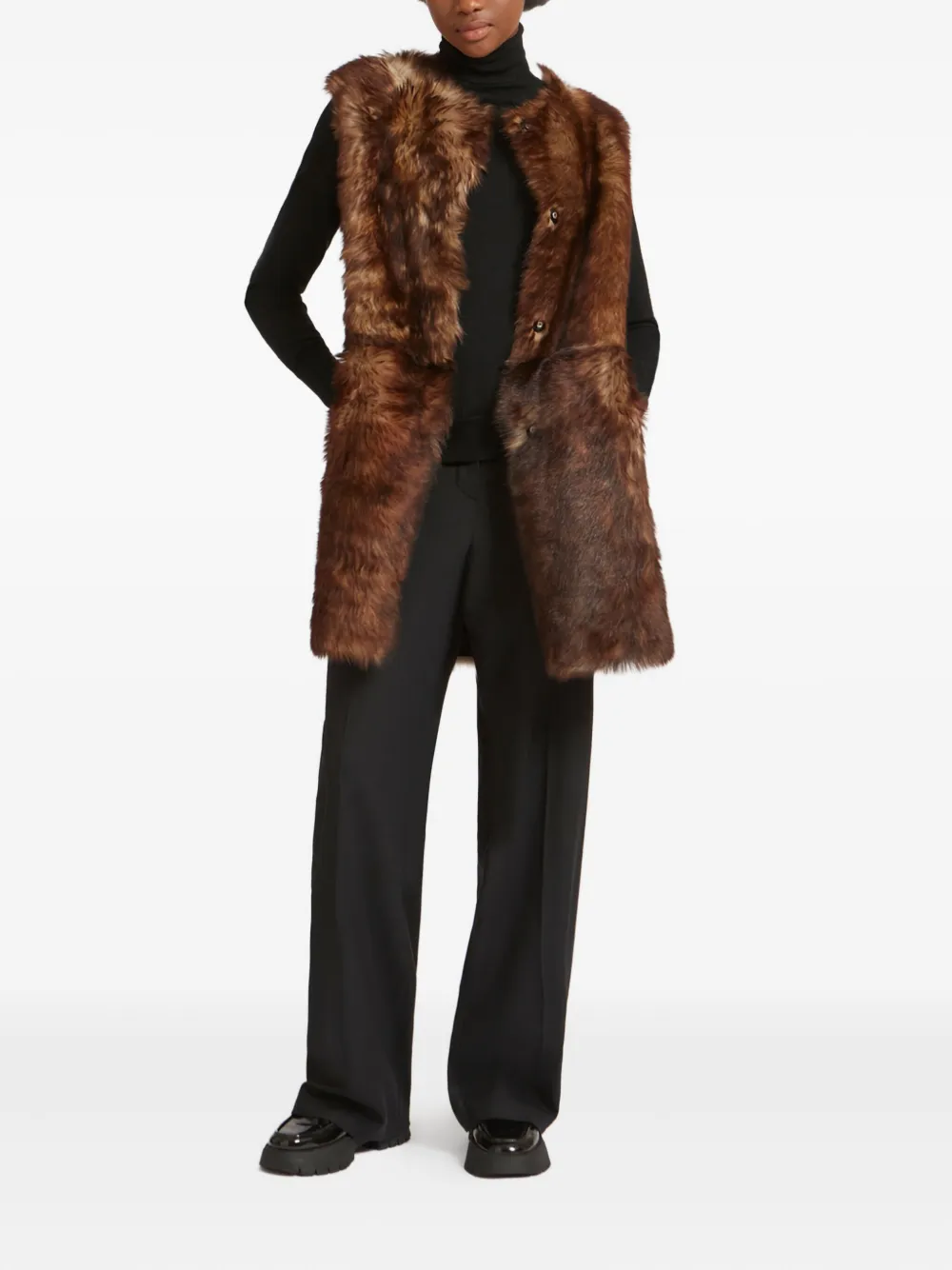 Yves Salomon toscana lamb reversible waistcoat | Waistcoats & Gilets | Image 2