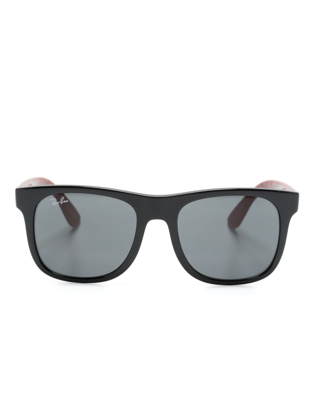 Ray-ban Junior Kids' Justin Rj Square-frame Sunglasses In Black