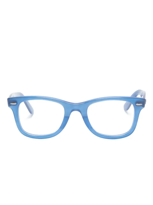 Ray Ban Ease wayfarer frame Glasses Blue FARFETCH AO