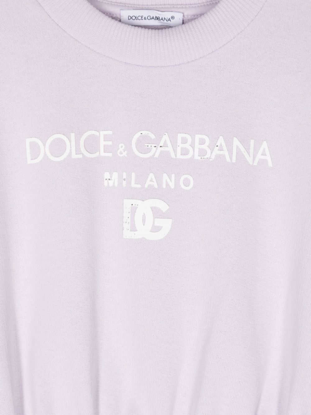 DOLCE & GABBANA LOGO-PRINT DRESS 