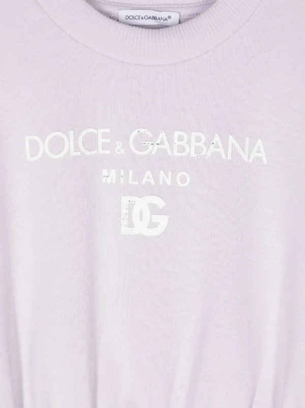 Dolce & Gabbana Kids ロゴ ワンピース | パープル | FARFETCH JP