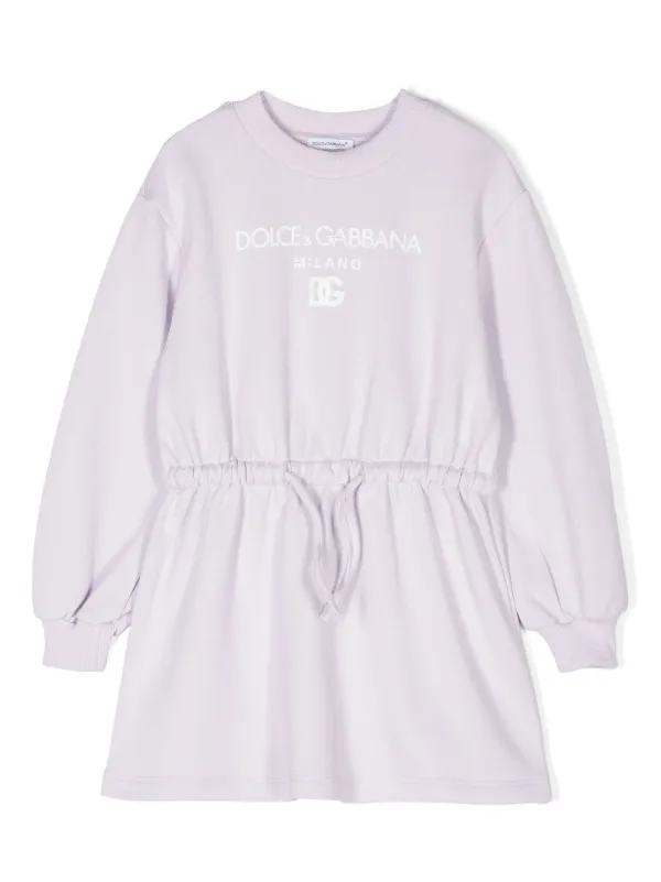 Dolce & Gabbana キッズワンピース Dolce & Gabbana Kids ロゴ ワンピース | パープル | FARFETCH JP