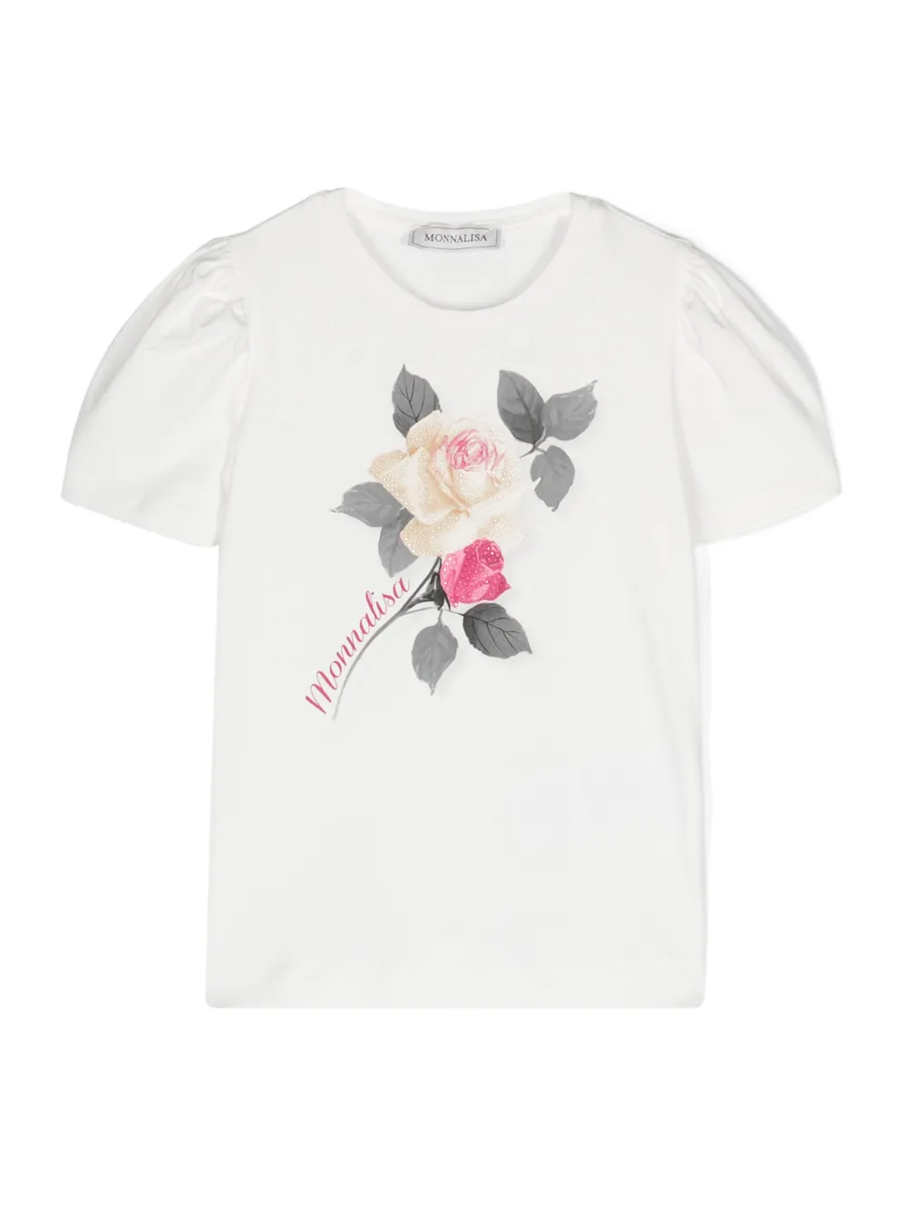 Monnalisa T-shirt con stampa - Bianco