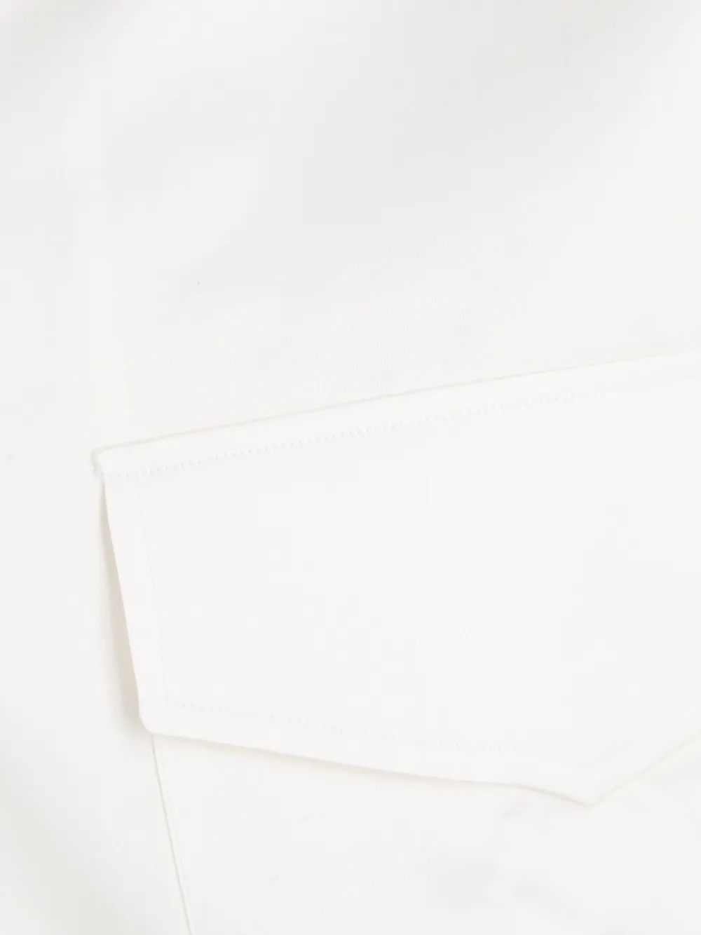 Setchu Notched-lapel Cotton Shirt In White