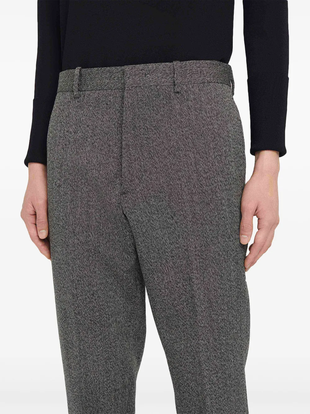 Jil Sander Broek met toelopende pijpen Grijs