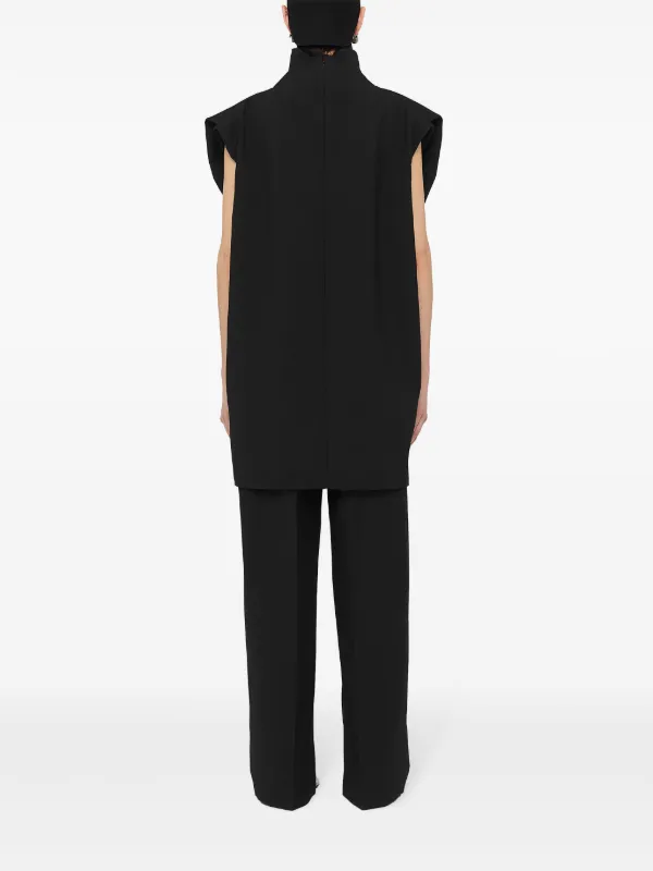 JIL SANDER クロッフトシャケット J03BN0167J40200 001 Jil Sander single-breasted Wool Suit | Black | FARFETCH