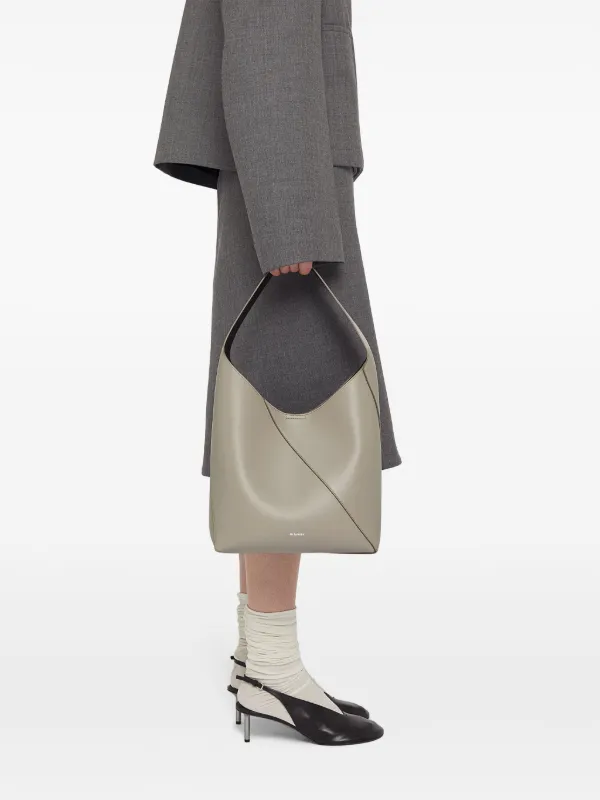 美品JIL SANDER グレー ショルダーバッグ 楽天市場】ジルサンダー バッグ（カラーグレー）の通販