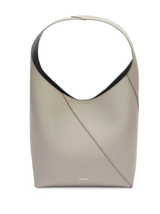 Jil Sander Vertigo レザーショルダーバッグ M | グレー | FARFETCH JP Jil Sander Vertigo レザーショルダーバッグ M | グレー | FARFETCH JP