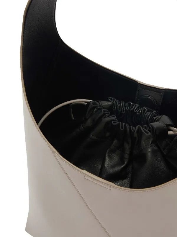 JIL SANDER グレー レザーショルダーバッグ Jil Sander Vertigo レザーショルダーバッグ M | グレー