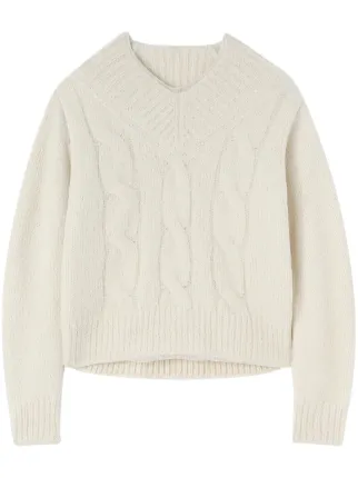 【新品】JIL SANDER ニット Jil Sander Vネック セーター | ホワイト | FARFETCH JP