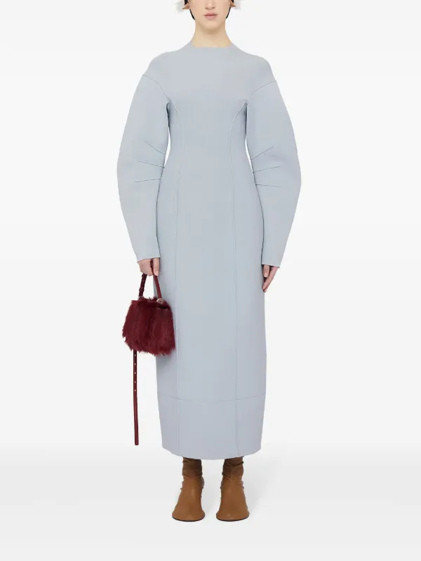 Jil Sander ロングスリーブ ドレス | グレー | FARFETCH JP