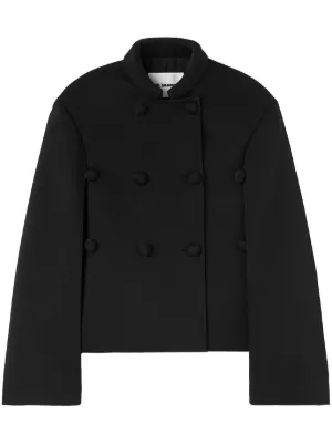 Jil Sander ジップアップ シャツジャケット | ブラック | FARFETCH JP