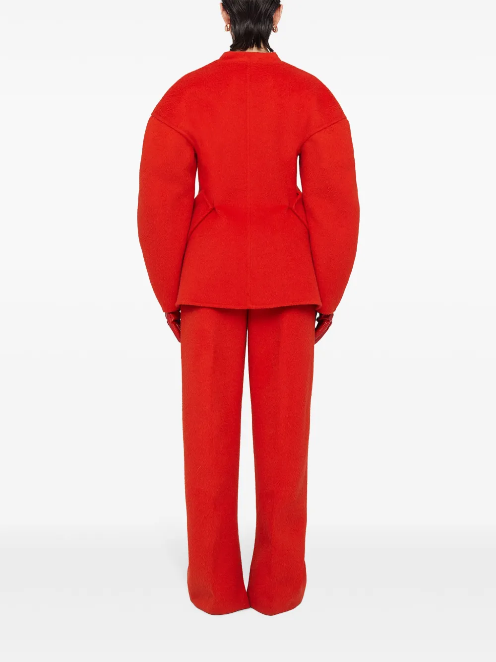 Jil Sander Jack van wolblend Rood