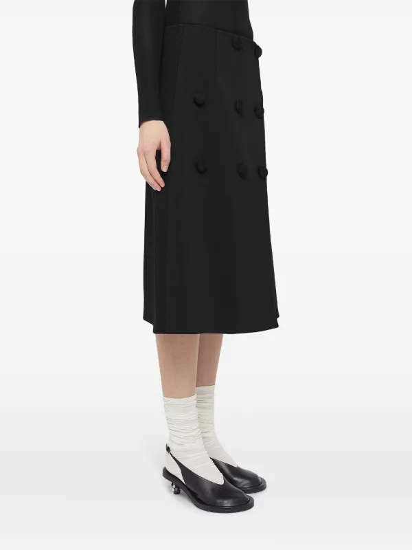 Jil Sander Aラインスカート | ブラック | FARFETCH JP