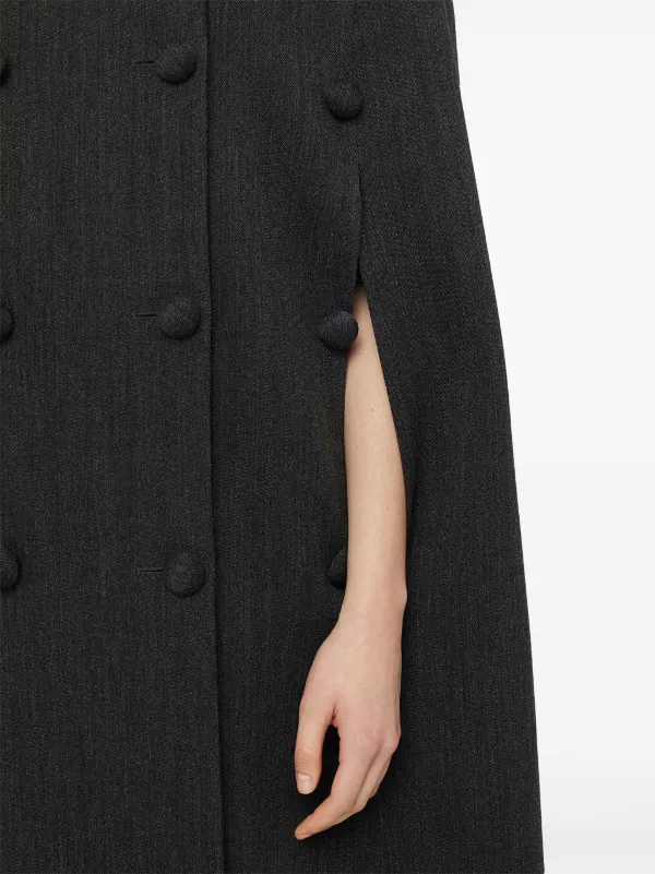 Jil Sander wool-blend Cape | Black | FARFETCH GE