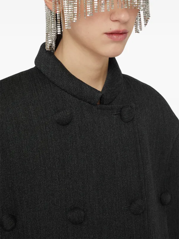 ポンチョ・ケープ Jil Sander Black Wool Blend Cape 23920623_54164547_600.jpg