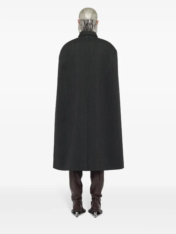 コート JIL SANDER Black Wool Blend Cape Jil Sander wool-blend Cape | Black | FARFETCH JO