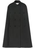 Jil Sander wool-blend cape - Black
