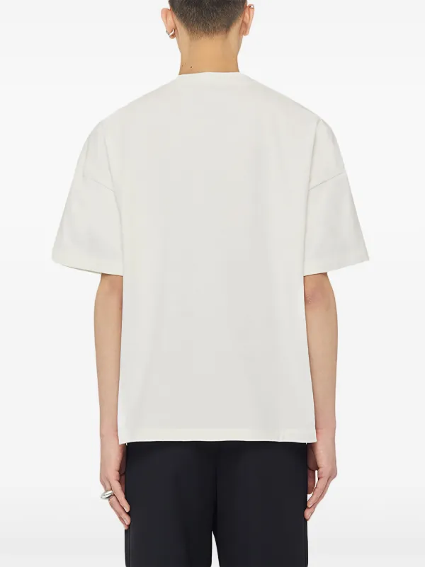 【関税込み】Jil Sander ホワイト ロゴタグ Tシャツ Jil Sander ロゴ Tシャツ | ホワイト | FARFETCH JP