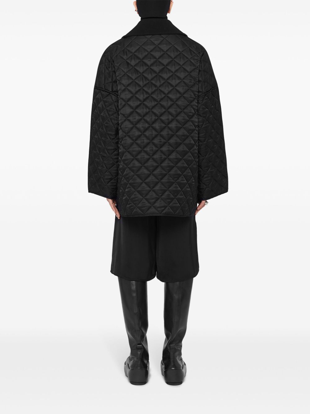 Shop Jil Sander Quilted Jacket In Black