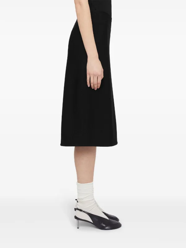 Jil Sander Aラインスカート | ブラック | FARFETCH JP