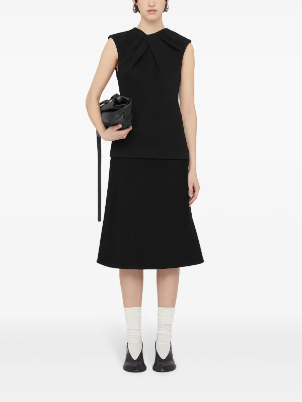 Jil Sander Aラインスカート | ブラック | FARFETCH JP