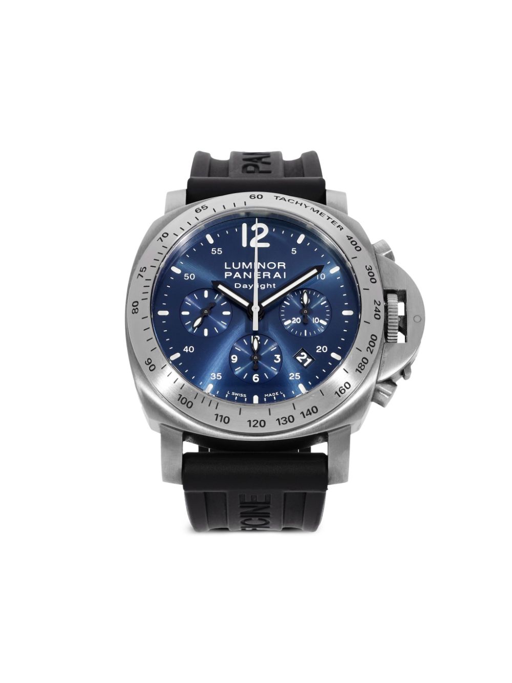 Pre-owned Panerai  Luminor Chronograph Daylight 44mm In Blue