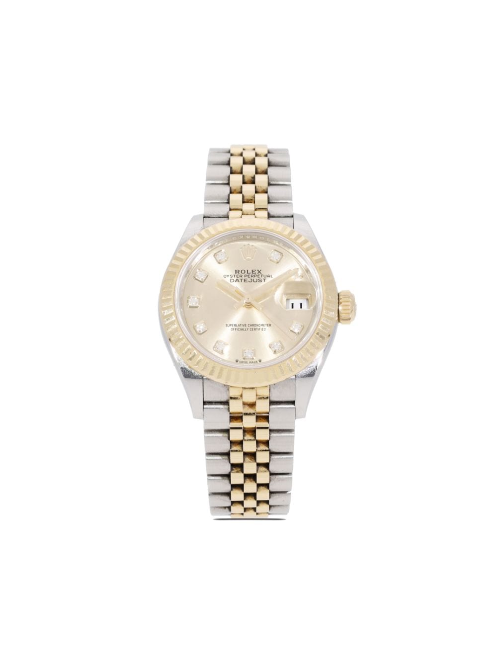 Pre-owned Rolex 2021  Lady-datejust 28mm In Gold