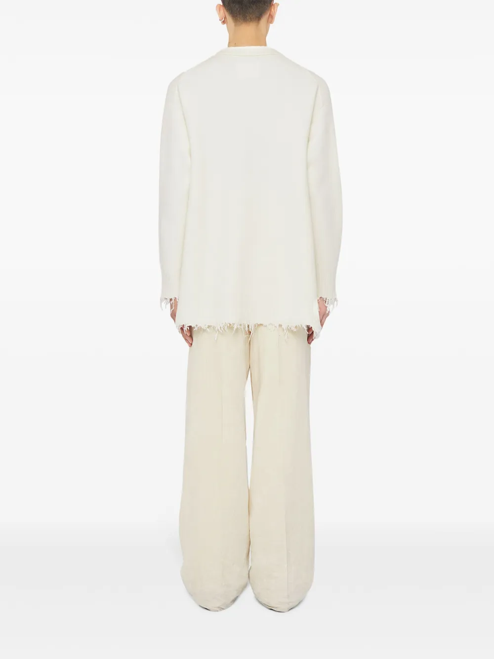 Jil Sander Trui met ronde hals Wit