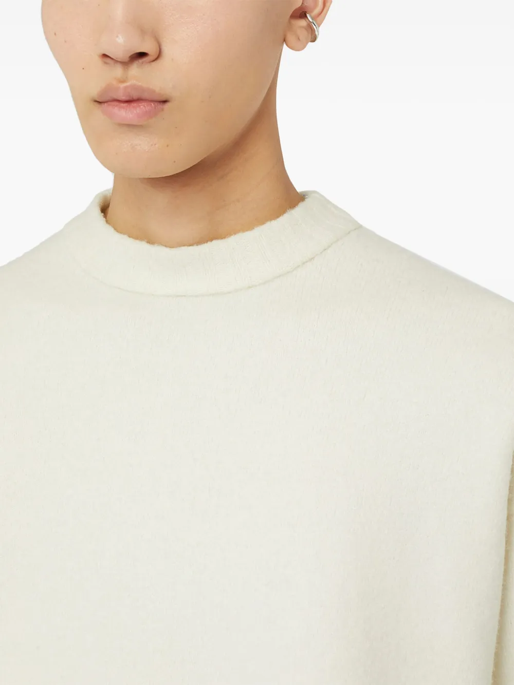 Jil Sander Trui met ronde hals Wit