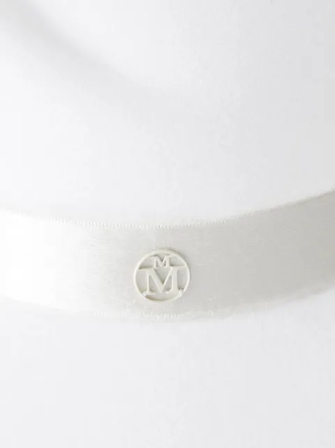 Maison Michel Virginie logo-plaque detail wool fedora 1001271001 - 1