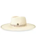 Maison Michel Roy wide-brim fedora hat - Neutrals