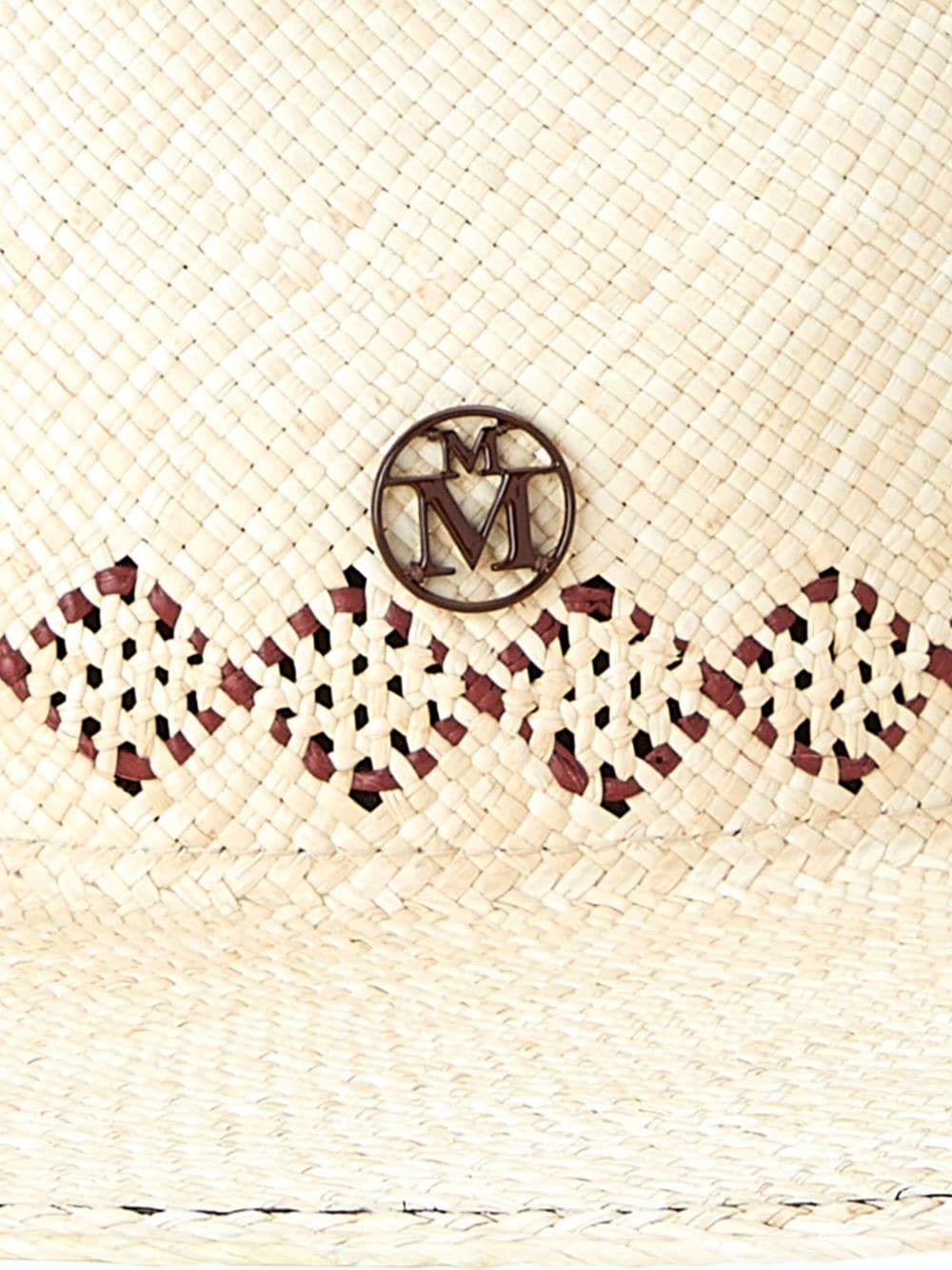 Maison Michel Roy fedora hoed met brede rand - Beige
