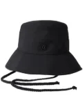 Maison Michel Angele appliqué-logo bucket hat - Black