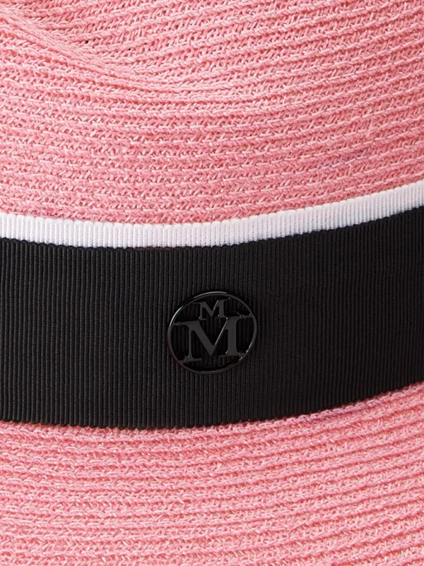 Maison Michel Virginie ストローハット | ピンク | FARFETCH JP