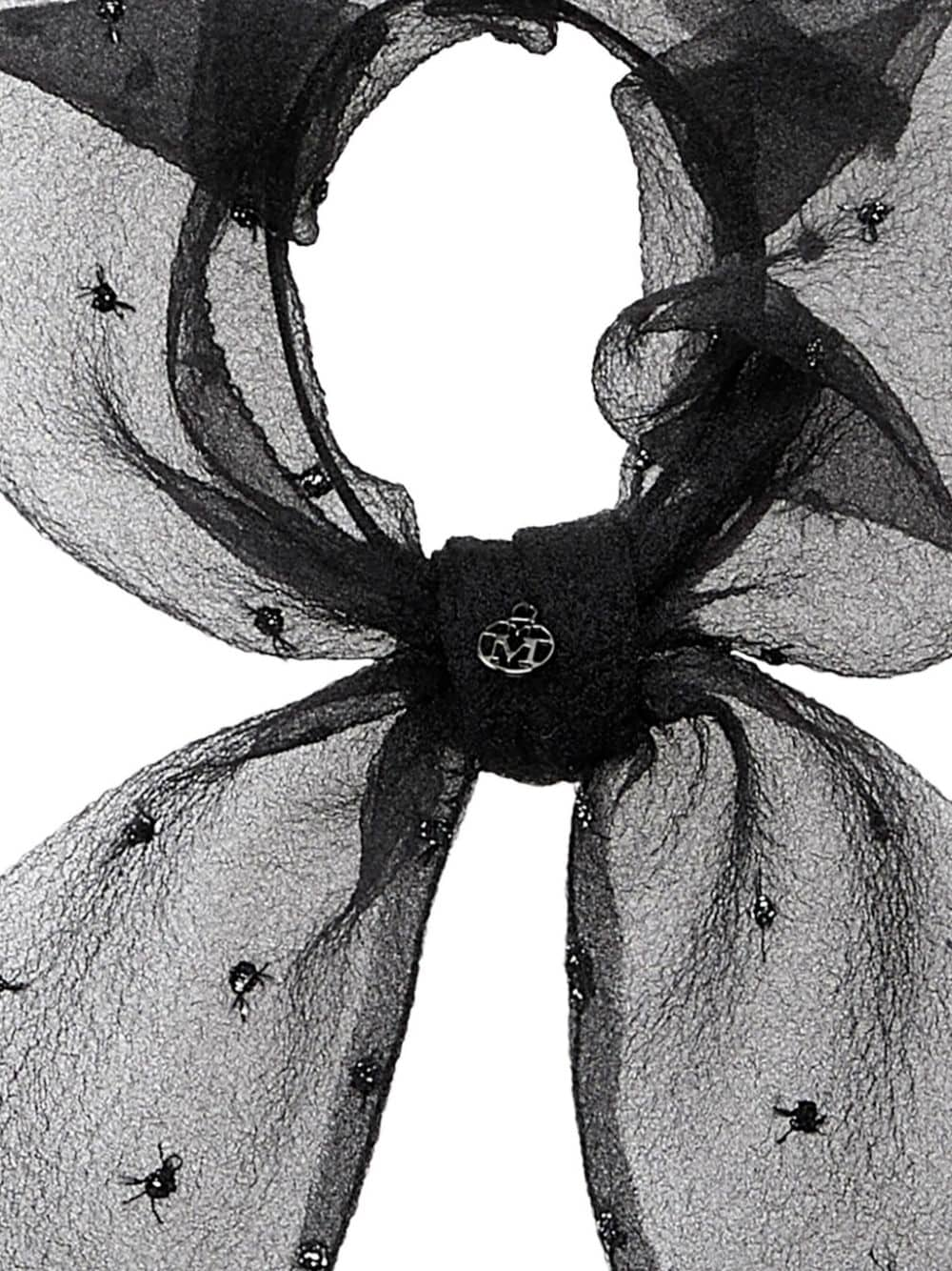 Maison Michel Estee tulle scrunchie - Zwart