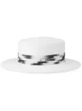 Maison Michel Kiki strap-detail wool hat - White